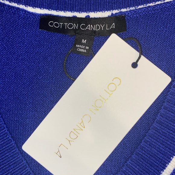 cobalt upper east envy cropped sweater vest - Picture 3 of 4